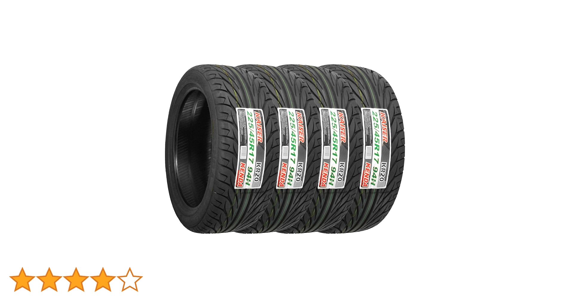 215/45R17 91H ケンダ カイザー KENDA KAISER 4本セット【中古/埼玉より発送】